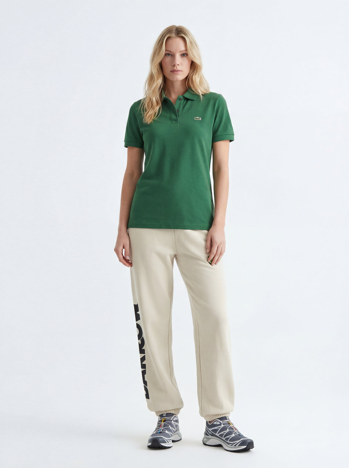 Salomon Sneakers Sportsty + Lacoste Polo Crocodile + Barrow Pantaloni In - 06