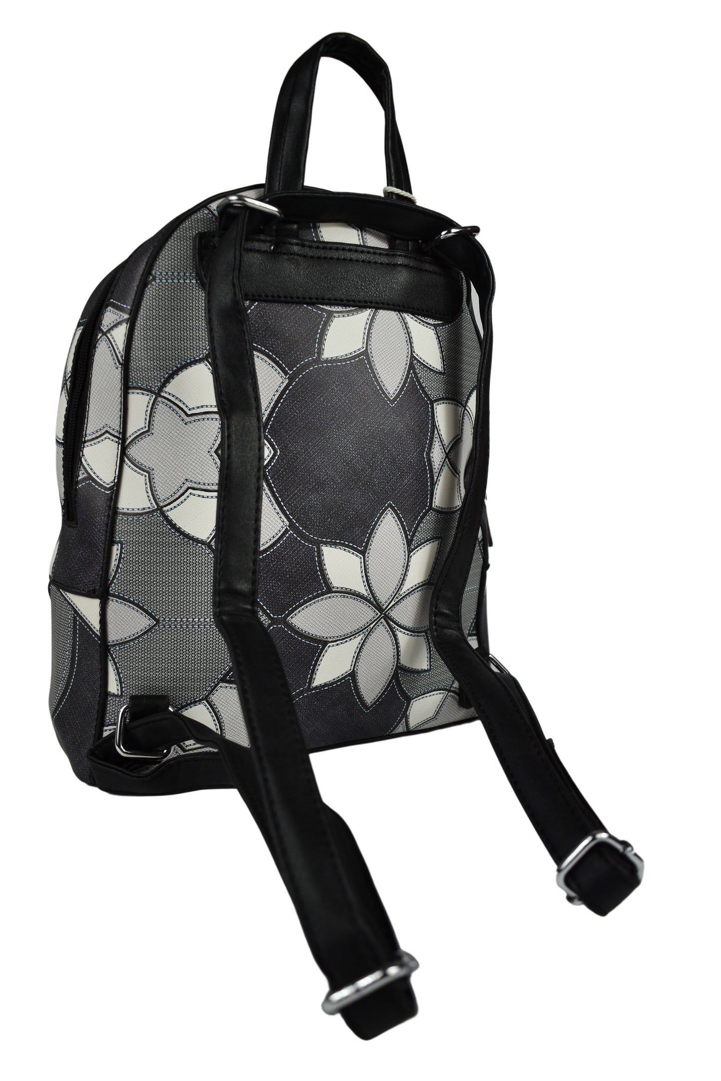 Zaino fiori nero