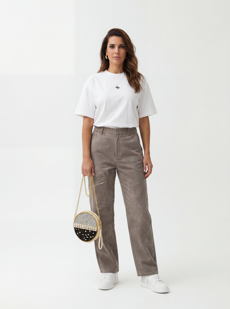 Shoes + 247 DNA Graphic + Cotton Workwear Pant + Pochette tonda conchiglie - 01