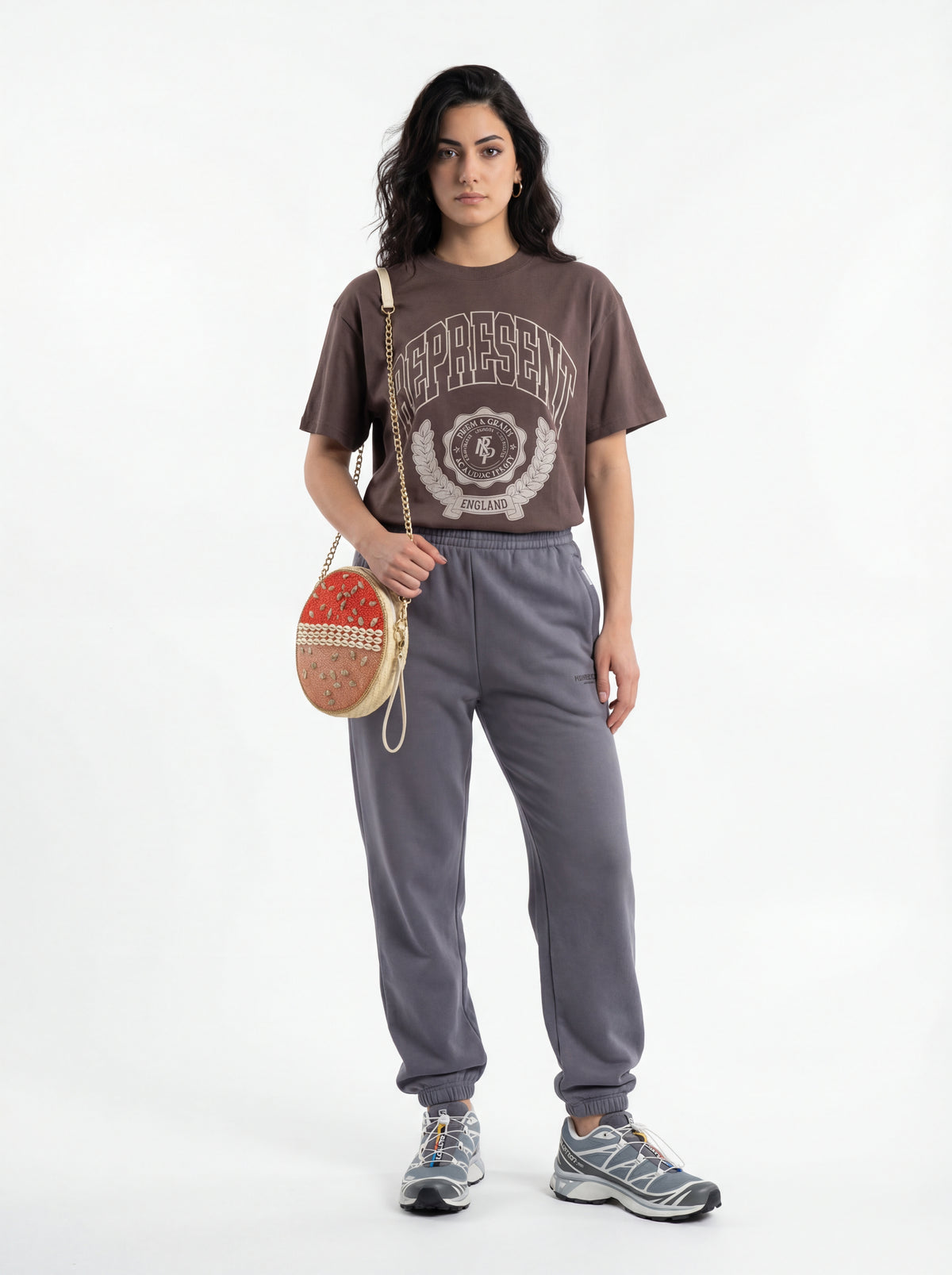 Salomon Sportstyle Xt + Represent T Shirt + Pants + Pochette tonda conchiglie - 06
