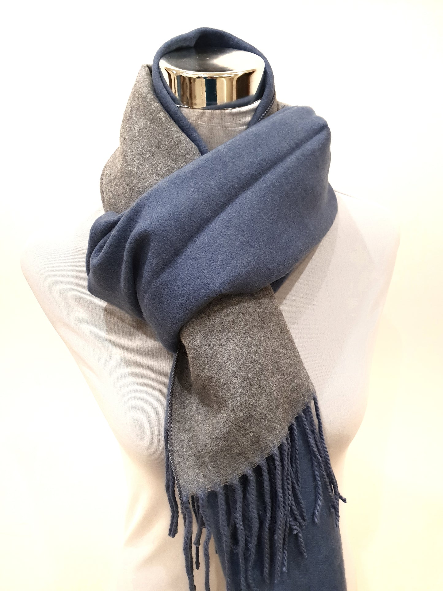 Sciarpone Double face Unisex con Cashmere