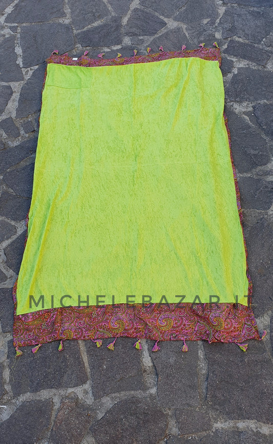 Telo mare in spugna fantasia Viola/Verde