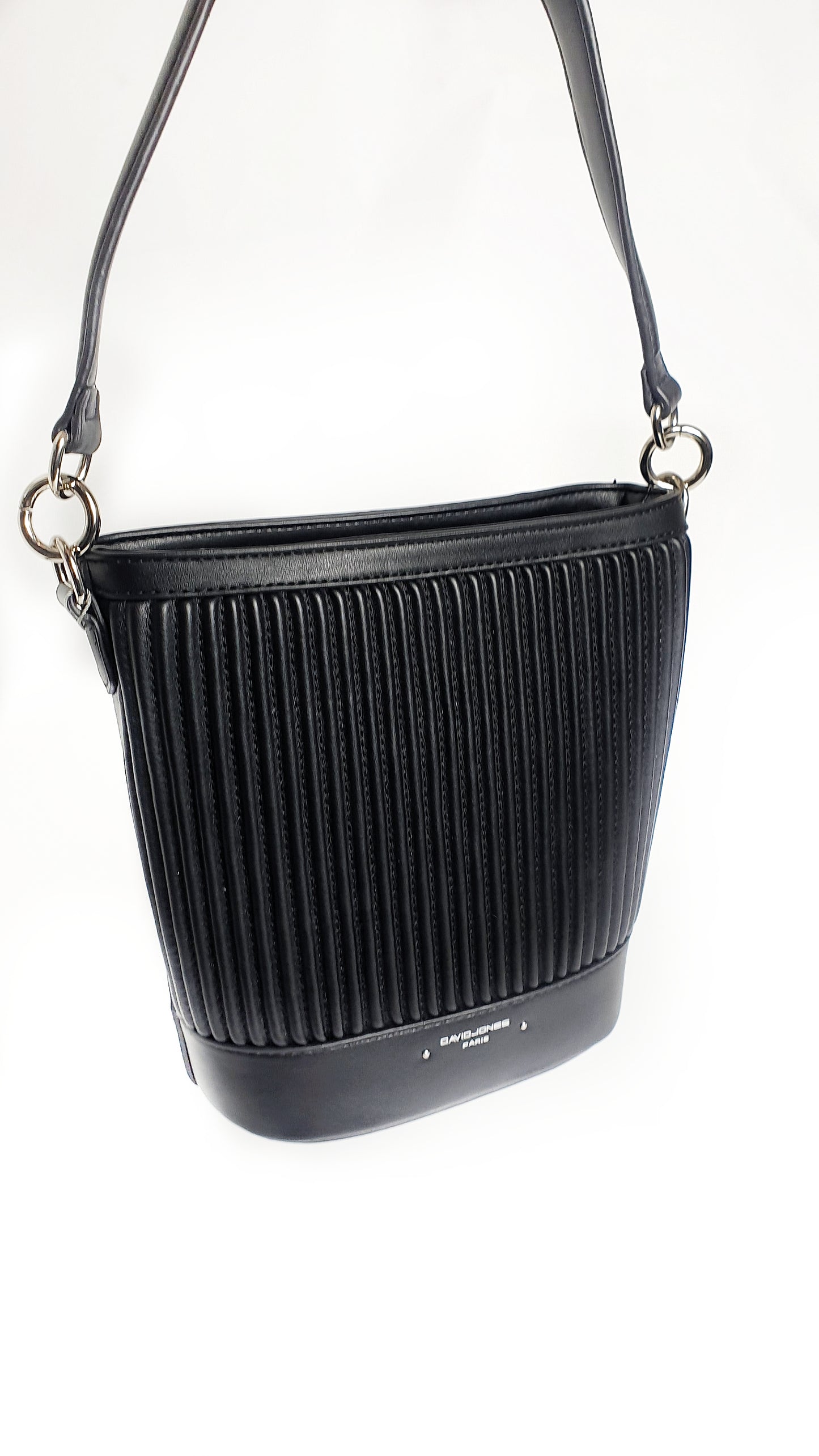 Borsa a tracolla secchiello nero