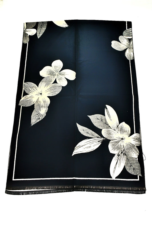 Sciarpa elegante con fiori