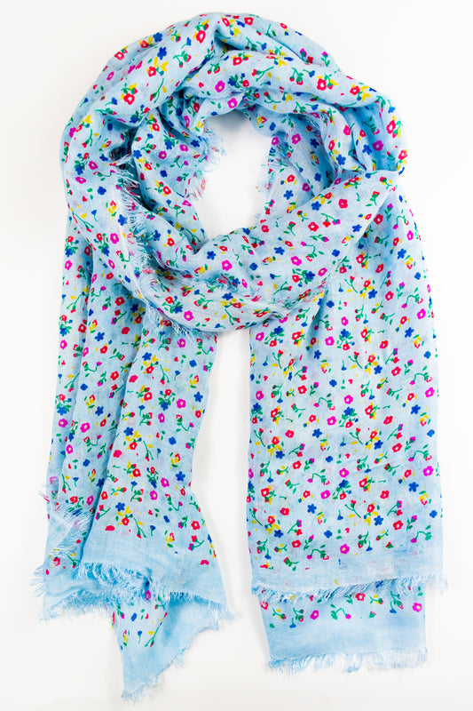 Foulard in bamboo fiorellini