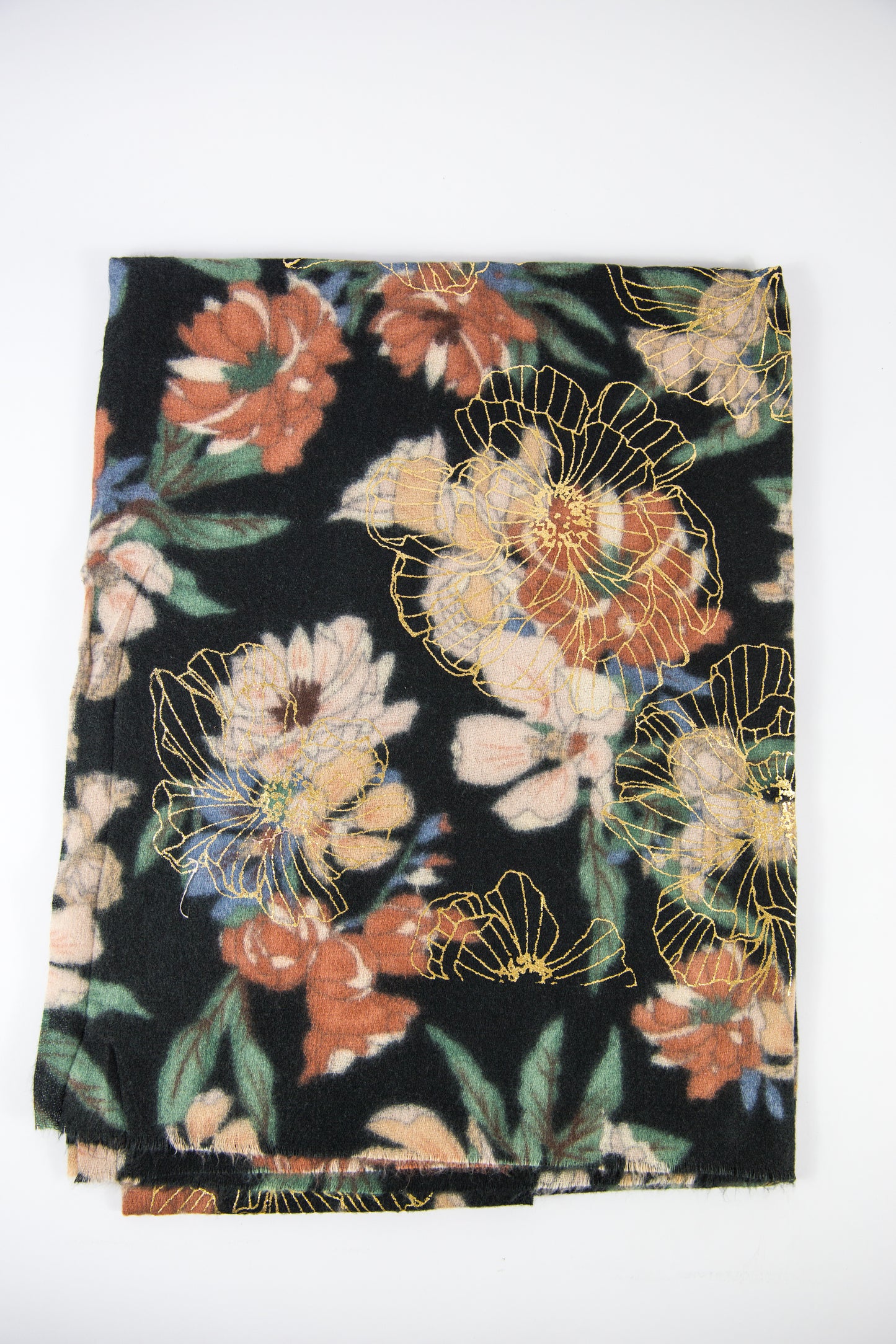 Sciarpa Fiori oro
