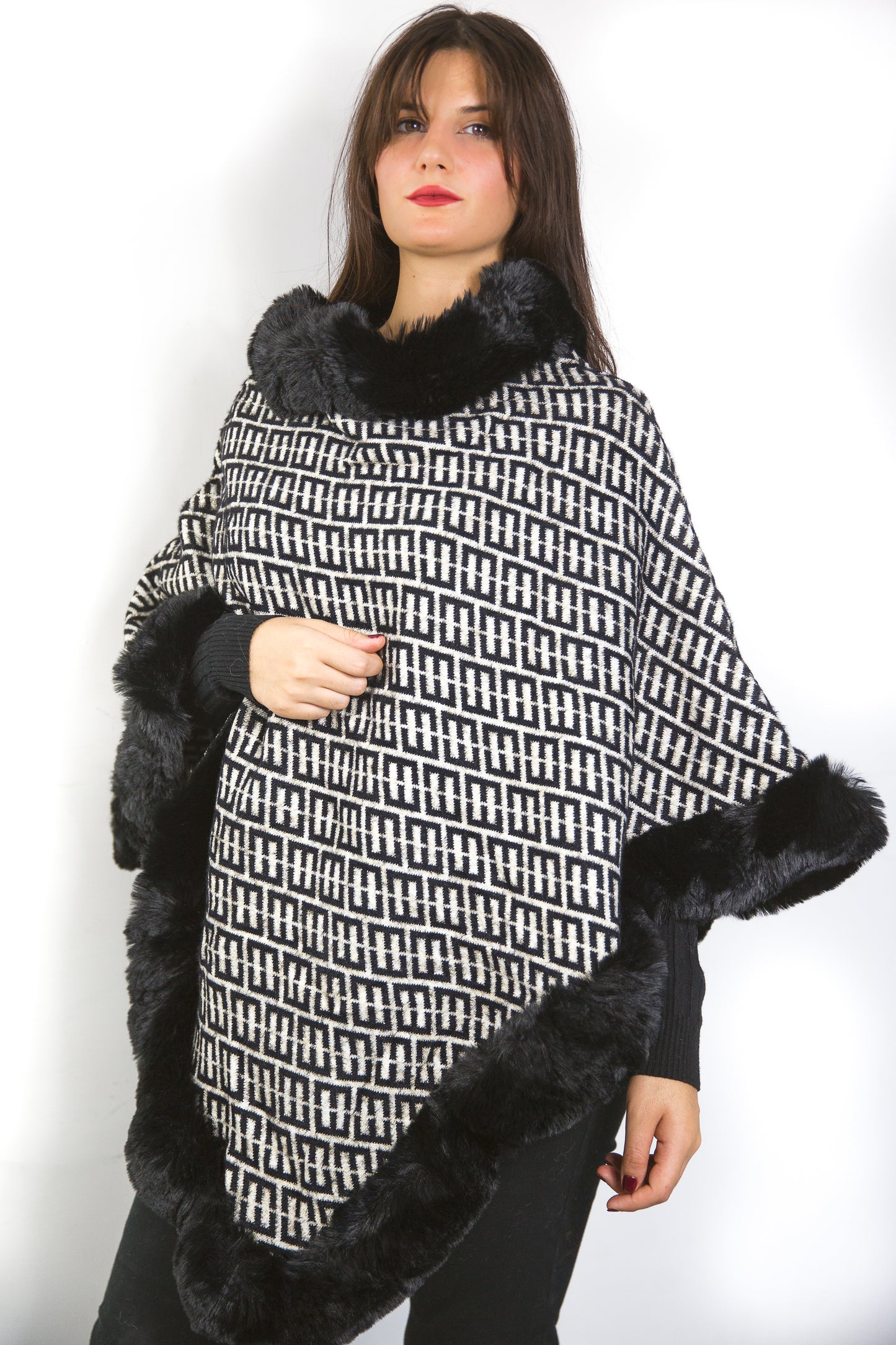 Poncho morbido fantasia