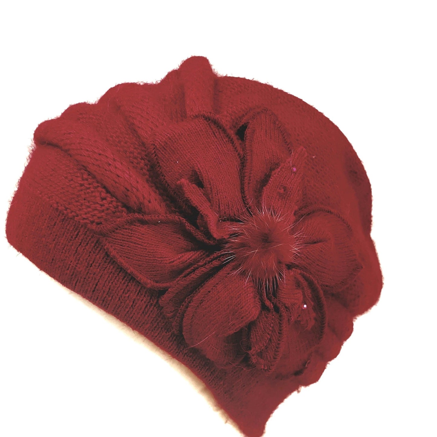 Cappello con fiore